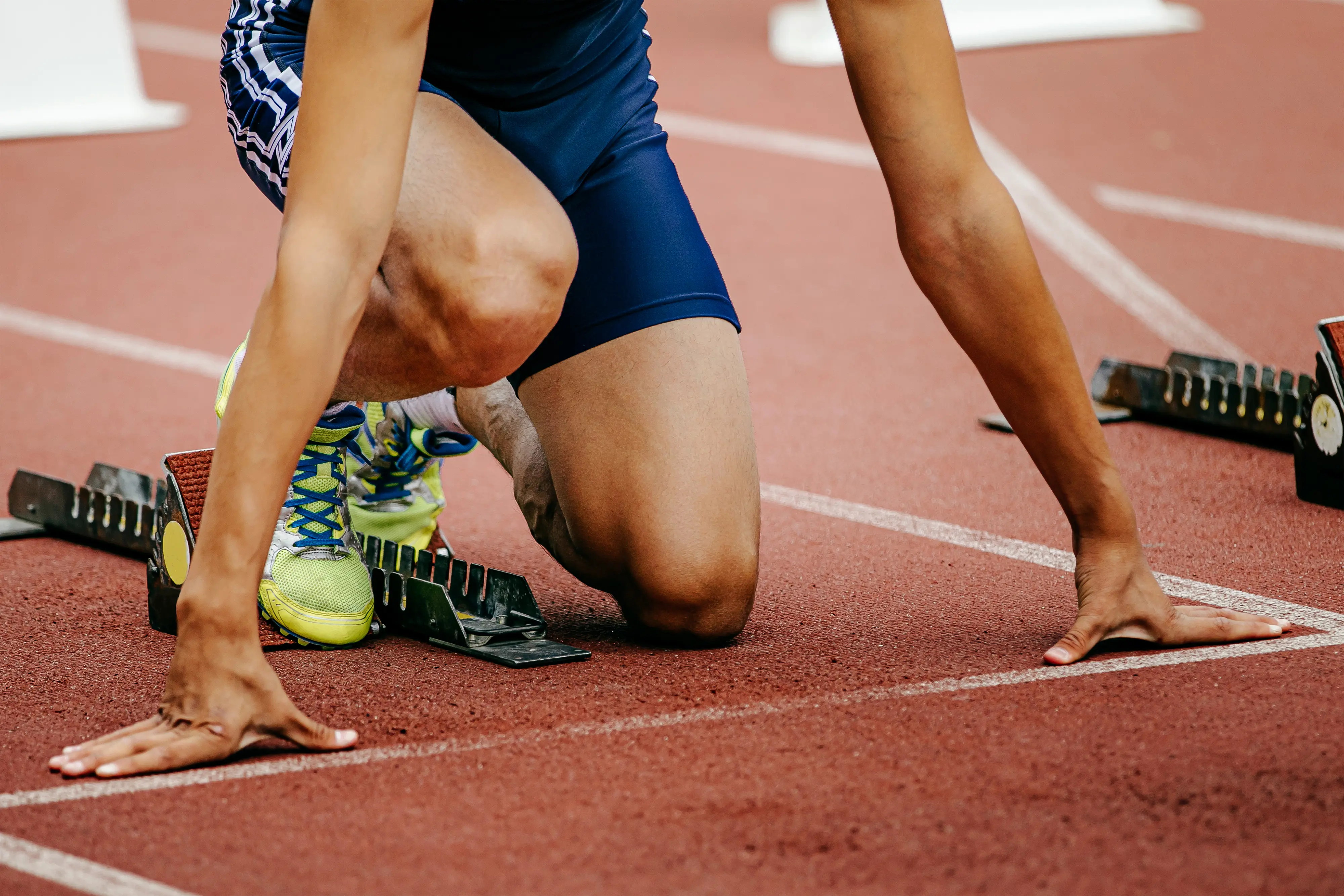 Runner on track